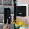 D009 Solar Smart Black Wireless Doorbell