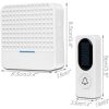 D009 Solar Smart White Wireless Doorbell – 52 Melodies, Solar Powered, Waterproof – SIB Egypt - Image 3